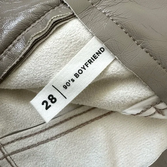 PacSun Lacquered Boyfriend Pants in Taupe - Picture 7 of 9